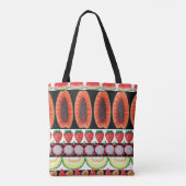 Exotisch fruit Trendy naadloos patroon Tote Bag (Achterkant)