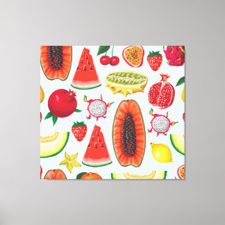 Exotisch fruit: trendy print naadloos.