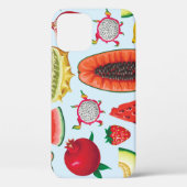Exotisch fruit: trendy print naadloos. Case-Mate iPhone case (Achterkant)