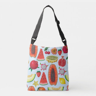 Exotisch fruit: trendy print naadloos. crossbody tas