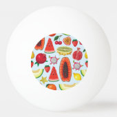 Exotisch fruit: trendy print naadloos. pingpongbal (Achterkant)