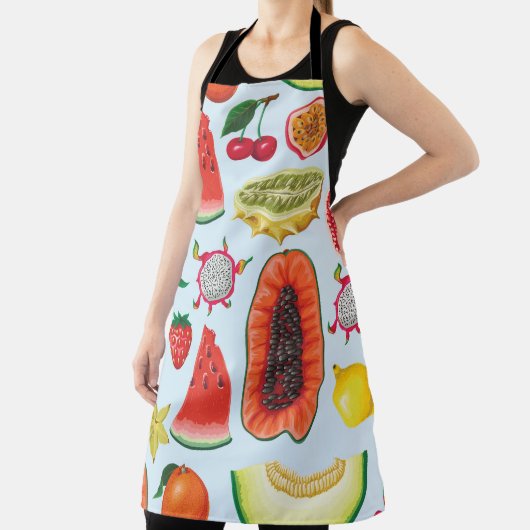 Exotisch fruit: trendy print naadloos. schort (Insitu)