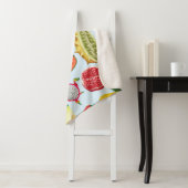 Exotisch fruit: trendy print naadloos. sherpa deken (In situ)