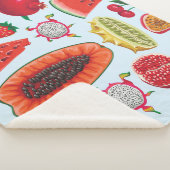 Exotisch fruit: trendy print naadloos. sherpa deken (3/4)