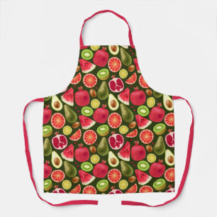 Exotisch fruitpatroon Apron Schort