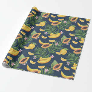 Exotisch fruitpatroon cadeaupapier