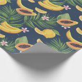 Exotisch fruitpatroon cadeaupapier (Hoek)
