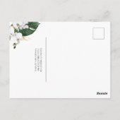 Exotisch gebladerte Floral Tropical dank u Briefkaart (Achterkant)