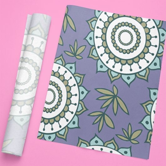 Exotisch gekleurd Mandala-weefselpapier Tissuepapier