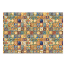 EXOTISCH GEOMETRISCH DECCOUPAGE DECORATIEF PAPIER