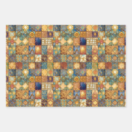 EXOTISCH GEOMETRISCH DECCOUPAGE DECORATIEF PAPIER INPAKPAPIER VEL