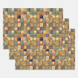 EXOTISCH GEOMETRISCH DECCOUPAGE DECORATIEF PAPIER INPAKPAPIER VEL