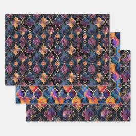 EXOTISCH GEOMETRISCH DECCOUPAGE DECORATIEF PAPIER INPAKPAPIER VEL