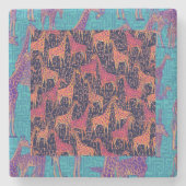 Exotisch gevoel stenen onderzetter (Voorkant)