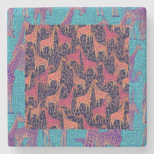 Exotisch gevoel stenen onderzetter (Voorkant)