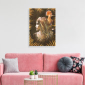 Exotisch Girl Portrait Canvas Afdruk (Insitu (Woonkamer))