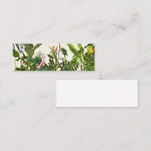 Exotisch groen oerwoud. klantenkaartje (Voorkant / Achterkant)