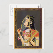 EXOTISCH INDIAANSE PRINCESS BETEREN BRIEFKAART (Voorkant / Achterkant)