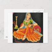 EXOTISCH INDIAANSE PRINCESS PAINDS BRIEFKAART (Voorkant / Achterkant)