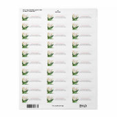 Exotisch junglebladgoud bladerenlabel etiket (Full Sheet)