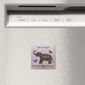 Exotisch juweel Olifant Save the Date Magnet (Insitu (Vaatwasser))