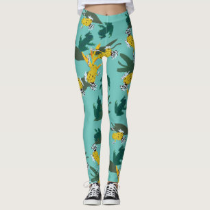 Exotisch kikkerpatroon leggings