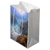 Exotisch koraalrif foto-effect medium cadeauzakje (Voorkant Gekanteld)