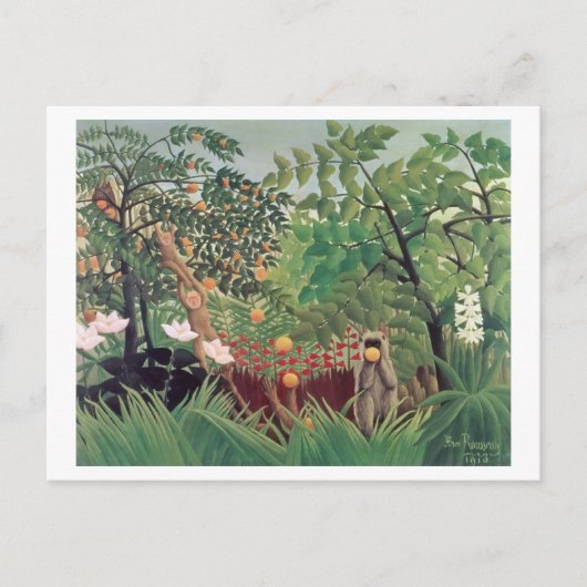 Exotisch landschap, 1910 briefkaart (Voorkant)
