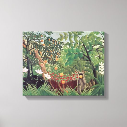 Exotisch landschap, 1910 canvas afdruk (Voorkant)