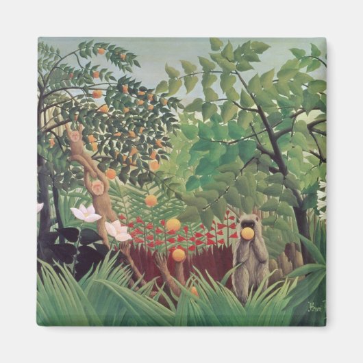 Exotisch landschap, 1910 magneet (Voorkant)