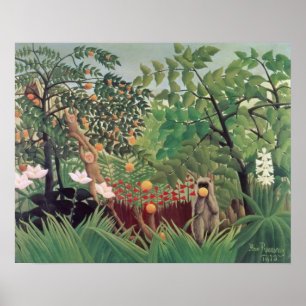 Exotisch landschap, 1910 poster