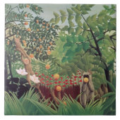 Exotisch landschap, 1910 tegeltje (Voorkant)