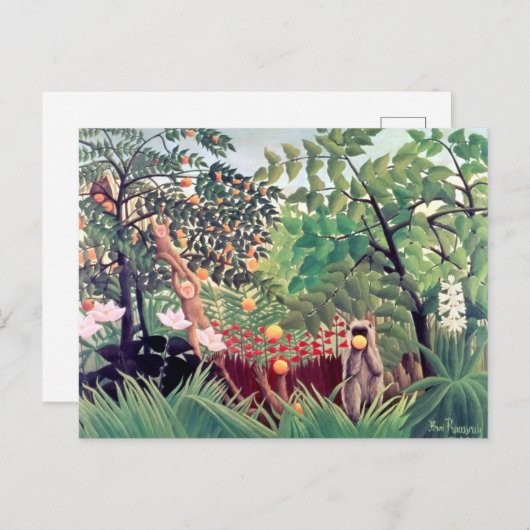 Exotisch landschap Henri Rousseau Briefkaart (Voorkant / Achterkant)