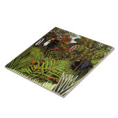 Exotisch landschap, schilderij van Henri Rousseau Tegeltje (Zijkant)