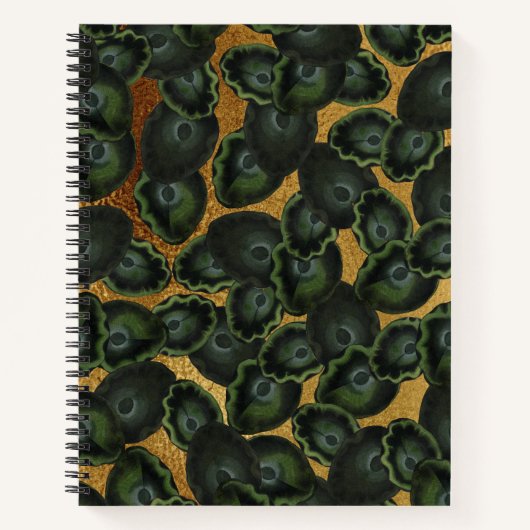 Exotisch leliebladpatroon notitieboek (Voorkant)
