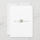 Exotisch Luau Tropisch Bloemendiner Kaart (Achterkant)