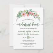 Exotisch Luau Tropisch Bloemendiner Kaart (Voorkant)