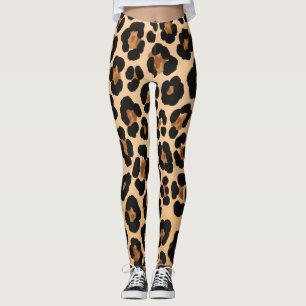 exotisch luipaardpatroon leggings