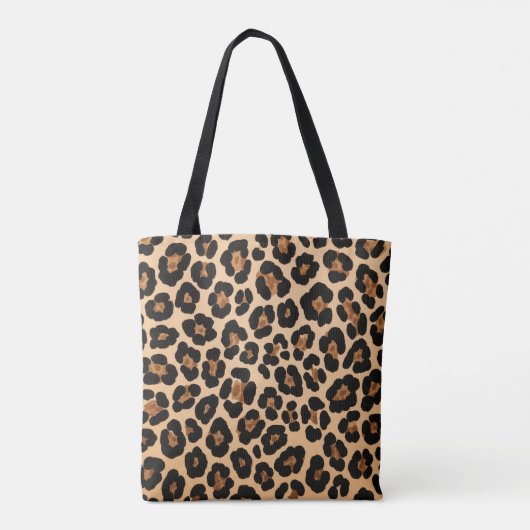 exotisch luipaardpatroon tote bag (Achterkant)