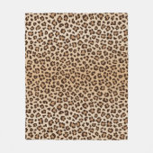 Exotisch luipaardprint patroonontwerp fleece deken (Voorkant)