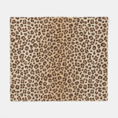 Exotisch luipaardprint patroonontwerp fleece deken (Voorkant (Horizontaal))