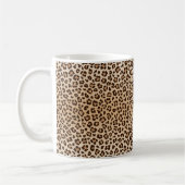 Exotisch luipaardprintpatroon ontwerp koffiemok (Links)