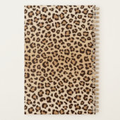 Exotisch luipaardprintpatroon ontwerp planner (Achterkant)