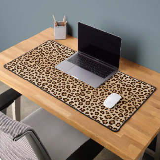 Exotisch luipaardprintpatroonontwerp bureaumat