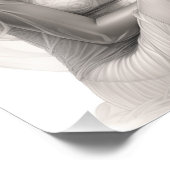 Exotisch Meisje op een Bank Foto Afdruk (Hoek)