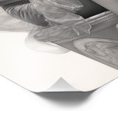 Exotisch Meisje op een Bank Foto Afdruk (Hoek)