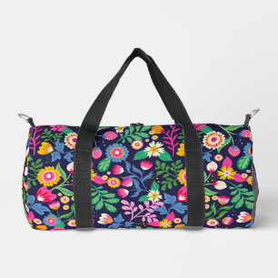 Exotisch met de hand geschilderd bloempatroon-4833 plunjezak