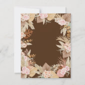 Exotisch modern Boho tropisch Vrijgezellenfeest Kaart (Achterkant)