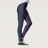 Exotisch Motief Bloemblad Dameskleding Workout Leggings (Rechts)