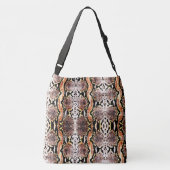 Exotisch natuurlijk zuur wash boa constrictor snak crossbody tas (Achterkant)